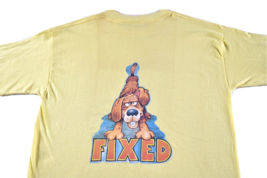 Vintage FIXED Dog T Shirt W/Horde Iron On Back Fun-Tees M 70s Single Stitch - £58.42 GBP