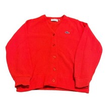 Haymaker Lactose Vintage Jumper Sweater Mr Rogers Red Button Up Cardigan... - £66.18 GBP