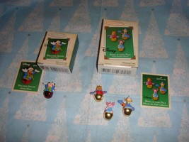 Hallmark Miniature 2004 Disney Welcome 2003 Sound &amp; Ring-A-Ling Pals Ornaments - £20.59 GBP