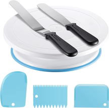 Cake Decorating Kit Baking Supplies Set Cake Turntable with 2 Frosting S... - $23.44