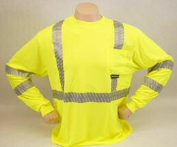 NEW Radians Radwear ST24 Type R Class 3 Long Sleeve Mesh T-Shirt Safety ... - £13.99 GBP