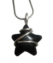 Black Onyx Star Cauldron wrapped Pendant, Witchy jewelry, Sterling Silve... - €38,86 EUR