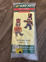 1998 DIY Yard Art Christmas Pattern Nutcrackers Pattern 43”x41” - $166.20 MXN