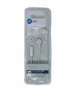 Onn In-Ear Headphones with Microphone 3 Sizes of Replacement Tips White - £10.05 GBP
