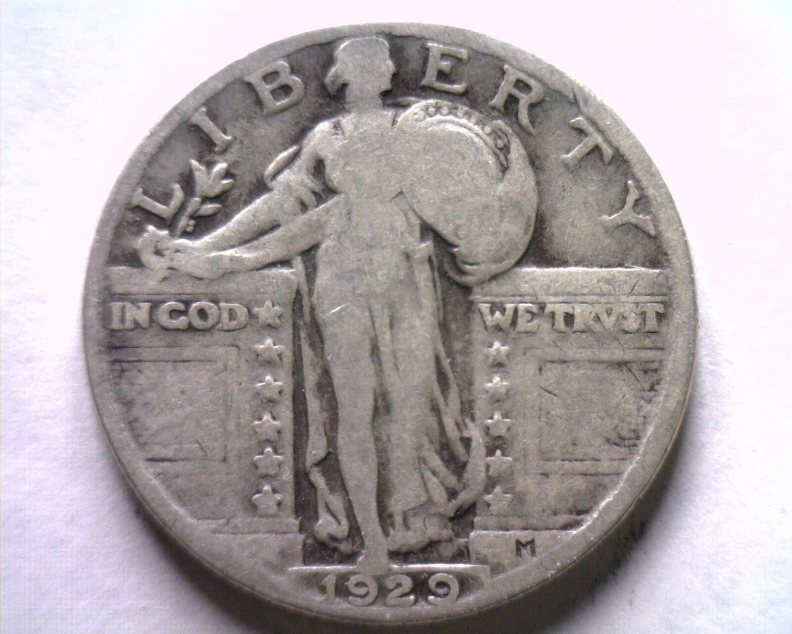 Primary image for 1929 STANDING LIBERTY QUARTER VERY GOOD+ VG+ NICE ORIGINAL COIN BOBS COINS
