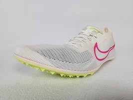 Nike Zoom Mamba 6 Distance Track Shoes Size 12 Mens White Pink Spikes DR... - $54.99