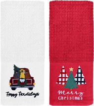 NEW Happy Howlidays Merry Christmas Decorative 16 x 26&quot; Kitchen Towels S... - £7.82 GBP