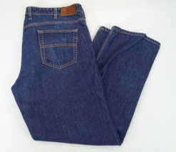 Orvis Jeans Mens 38x30 Straight Leg Five Pocket Denim Vintage USA Cotton Dark - £18.30 GBP