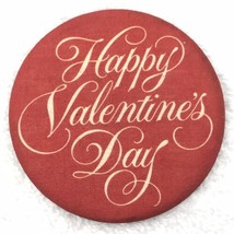 Happy Valentine’s Day Hallmark Pin Button Vintage Pinback - £7.85 GBP