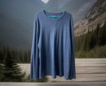 Sonoma Long Sleeved Thermal  Shirt Mens Xtra Large Blue Heavy Waffle Knit - $13.60