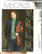 McCalls Sewing Pattern 4226 Jacket Top Pants Skirt Misses Size 12-18 - £6.45 GBP