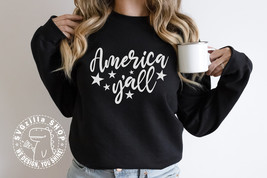 America Y&#39;all SVG - America Cut File for T-shirt, USA Design, Independence Day - £2.39 GBP