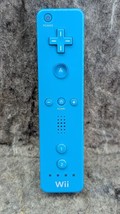 Works Genuine Official Nintendo BLUE Wii Remote RVL-003 - No Batt Cover - $11.99