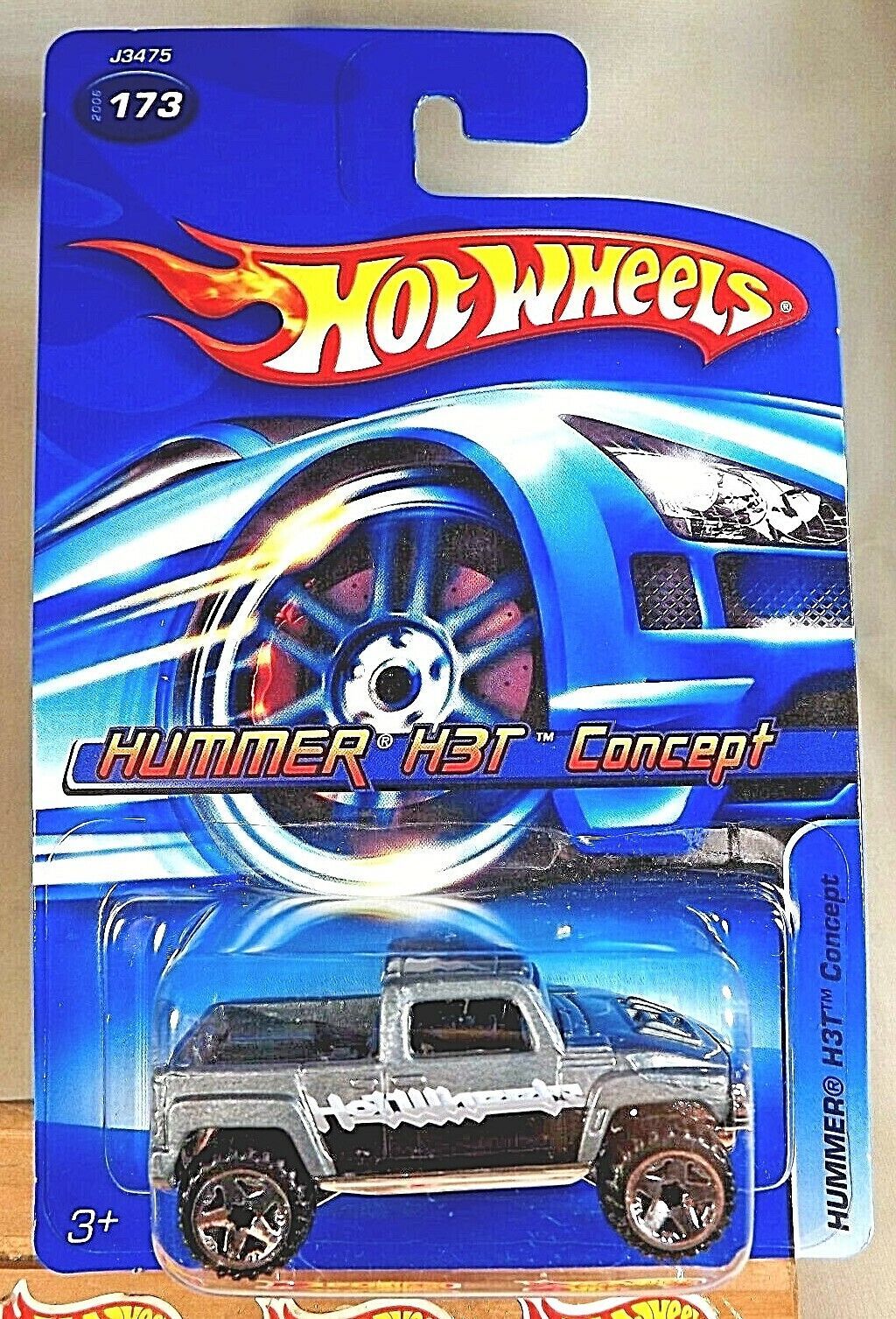 2006 Hot Wheels Mainline/Collector #173 HUMMER H3T CONCEPT Gray w/Chrome ORUT5Sp