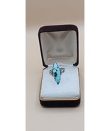 Ladies Sterling Silver Turquoise Ring, Size 7 - €86,84 EUR