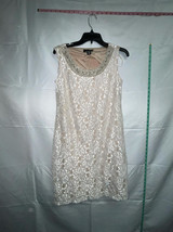 R&amp;M Richards Cream Lace Pearl Collar Size 8 NWOT - £7.74 GBP