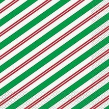 Peppermint 16 Ct Luncheon Napkins Christmas Holiday Office - £3.07 GBP