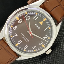 Genuine Vintage Hmt Winding Indian Mens Brown Dial Watch 610c-a318243-6 - £16.07 GBP