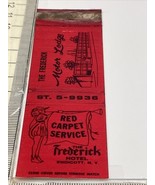 Front Strike Matchbook Cover  The Frederick Hotel Endicott,  NY  GMG - $230.99 MXN