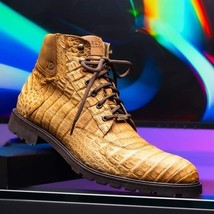 LEONI Genuine Caiman Belly Boot Oil Orix image 7