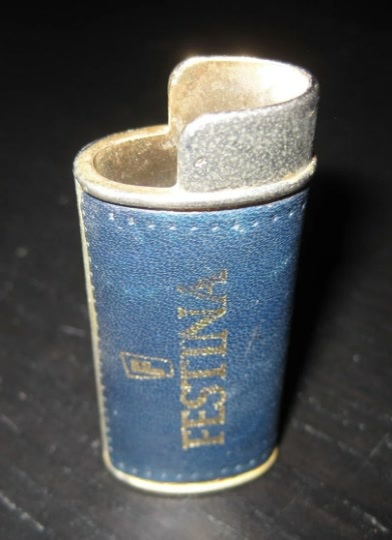Vintage FESTINA Spanish watch brand Advertisement Lighter Holder Case - $5.99