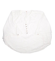 Free People Oversized Tunic Blouse Womens S White Cotton Shirt Poncho India - £23.25 GBP