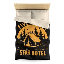 Microfiber Starry Night Duvet Cover with "Five Billion Star Hotel" Graphic Print - $91.67+