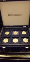 Blue Westminster coin case with amazing 6 silver bulion coins inside.(Elizabeth, - £166.67 GBP