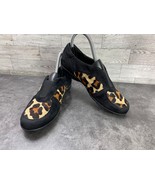 Vaneli Sport Loafers Women 7 M Shoes Black Brown Suede Calf Fur Slip-On ... - $505.84 MXN