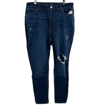 Old Navy Jeans Size 16 Rockstar Extra High Rise Super Skinny Distressed New - £19.14 GBP