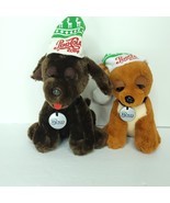Lot Of 2 Pepsi Cola Limited Edition Plush Stuffed Dog Boyd Brown Lab Chr... - $442.71 MXN