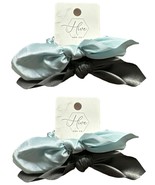 Lot of 2 Hive and Co Hair Ties with Bow - 2 count Each Blue &amp; Gray   #73... - $13.56 CAD