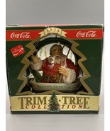 Coca-Cola Trim A Tree Collection ~ 1934 Ornament ~ Santa &quot;Season&#39;s Greet... - £6.22 GBP