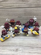 VTG California Raisins 87-88 Figures Lot Of 10 Guitar Jazz Band Surfer Skate + - £11.45 GBP