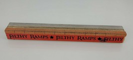 Filthy Ramps fingerboard obstacle: wood &amp; metal grind rail / manual stiffy - £22.15 GBP