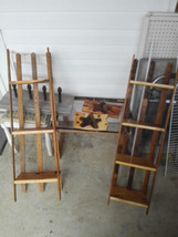 Handmade Display Stand,Vintage wooden slats ,3 to 4 shelves,made to order - $100.52