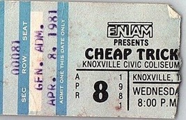 Günstig Trick Konzert Ticket Stumpf April 8 1981 Knoxville Tennessee - £40.70 GBP