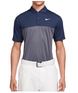 Nike Men&#39;s Dri-Fit Victory Color-Block Golf Polo Shirt Size XL Blue Gray... - $54.66 CAD