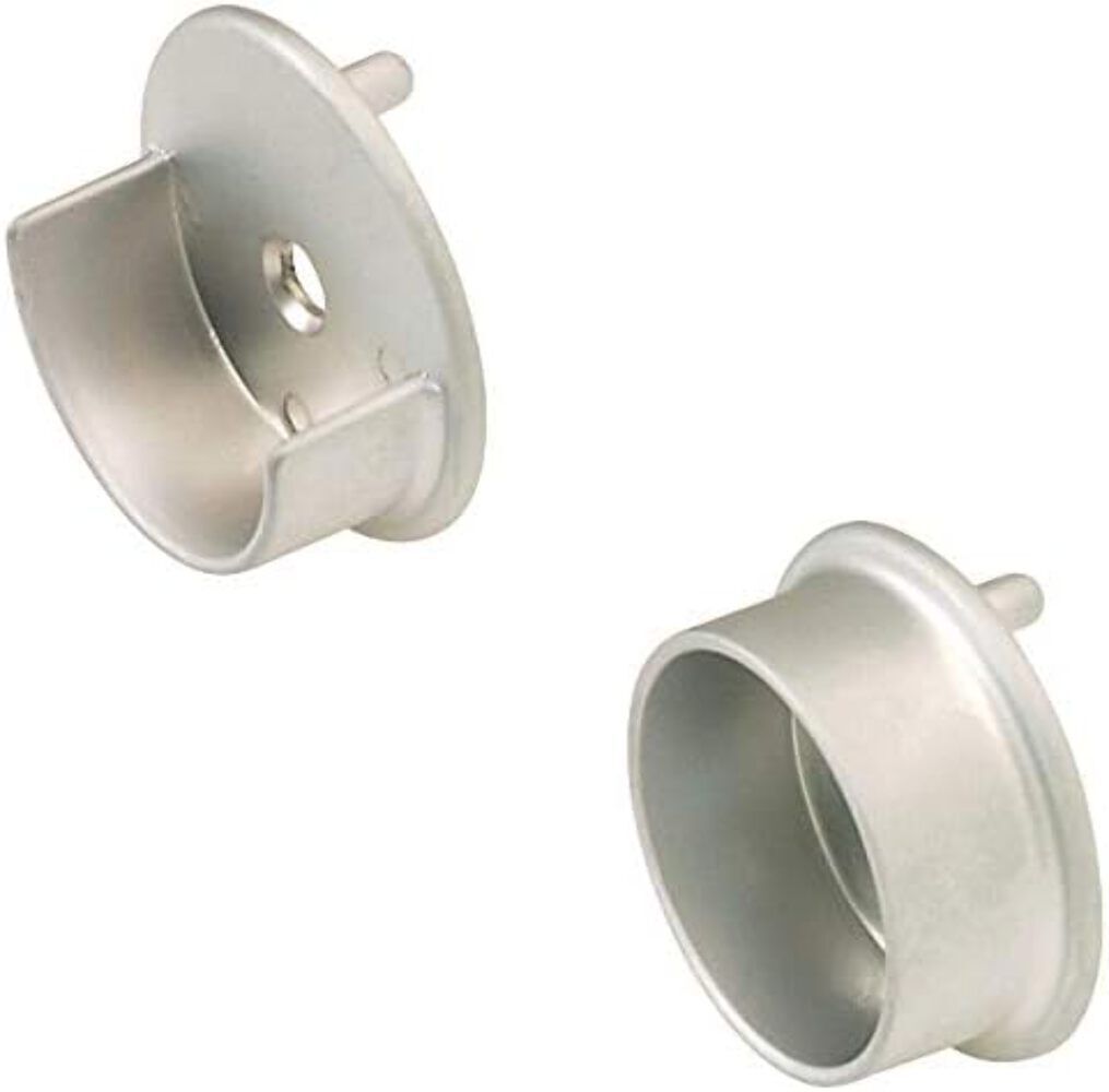 TAG Hardware All-Metal 1 Pair 1-5/16&quot; Diameter Closet Rod End Caps with ... - $11.07