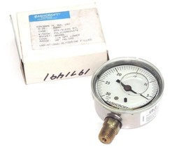 NIB ASHCROFT 63W3005 HL 02L VAC PRESSURE GAUGE 30&quot; HG VAC 63MM 1/4&quot; NPT ... - £20.02 GBP