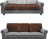 Necolorlife Velvet Couch Cushion Covers, 3 Pcs\. Replacement, Seater In ... - $39.95