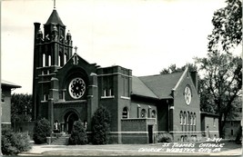 RPPC Webster City Iowa IA St Thomas Catholic Church UNP Postcard T19 - £14.75 GBP
