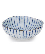Pack Of 6 Fubuki Tokusa Made In Japan Round Flair Small Shallow Bowls 11oz - $45.99