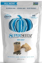 SuperSeedz Gourmet Roasted Pumpkin Seeds, Vegan &amp; Keto Snacks, 3-Pack 5 oz. Bags - £27.93 GBP