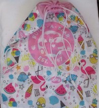 Build A Bear Workshop Carry Bag Pink Flamingos-Watermelon-Ice Cream Cones-Fish - $10.93