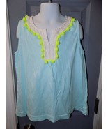 Crewcuts Mint Green W/Pompom Sleeveless Shirt Size 8 Girl&#39;s EUC - $30.56 CAD