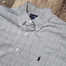 Polo Ralph Lauren Yarmouth Oxford Shirt Men 16.5 32/33 Classic Fit Plaid... - $448.18 MXN