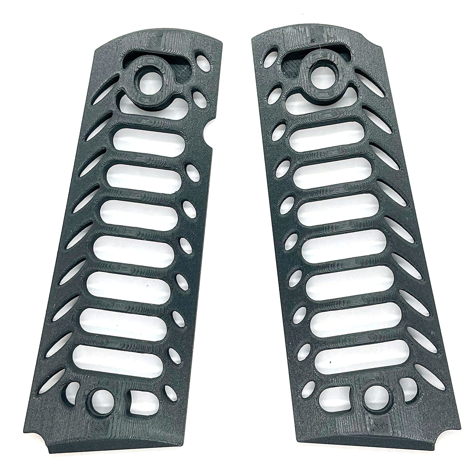 Compatible Replacement Grips for Full Size 1911, Skeleton Oval - Carbon ... - $29.99