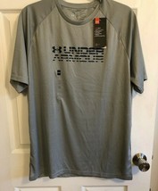 Men&#39;s Under Armour Heat Gear Short Sleeves Sports T-shirt Sz Large Bnwts - £15.57 GBP