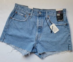 Levi&#39;s Premium 501 Denim Shorts Women&#39;s Size 31 Light Wash New with Tags - £22.83 GBP